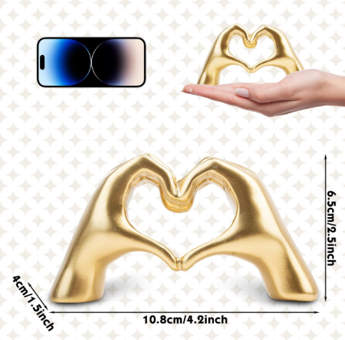 Heart Hands Sculpture Bedroom Ornaments