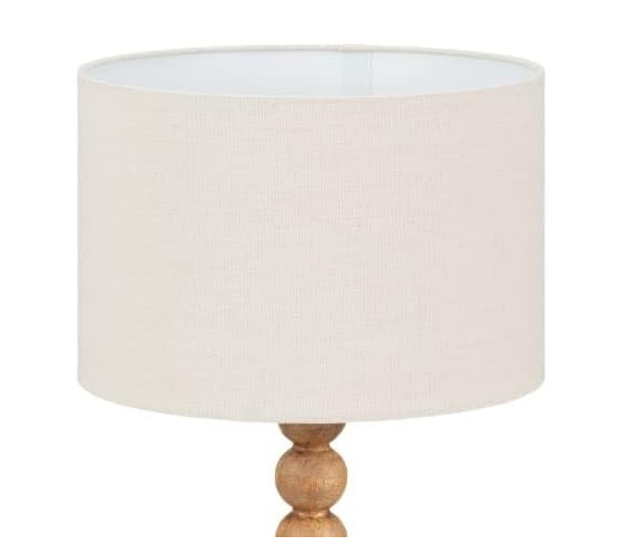 New Stunning Brown Wooden Bobbin Lamp